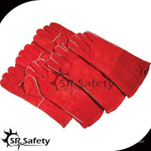 SRSAFETY rote Kuh Split Schweißen Leder Handschuhe